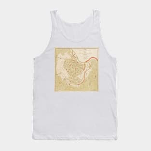 Vintage Map of Vienna Austria (1872) Tank Top